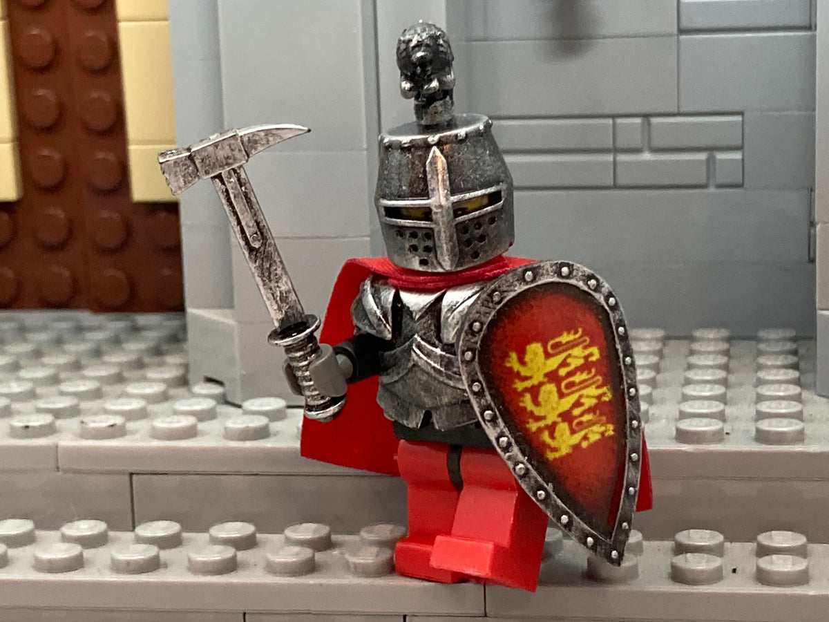 Lionheart w/NEW Custom Lion Helm & Kite Shield! (In Oxidized Iron