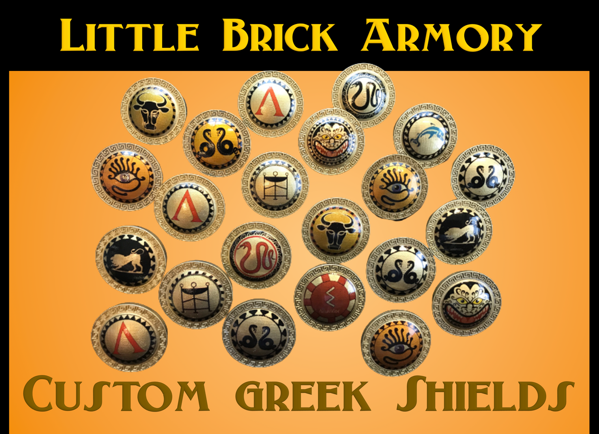 Greek Shield Rim Custom Decorated Greek Shields – Little Brick Armory