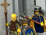 French KING, Guard & Priest w/Custom Cross, Crown, Weapons, and Helms