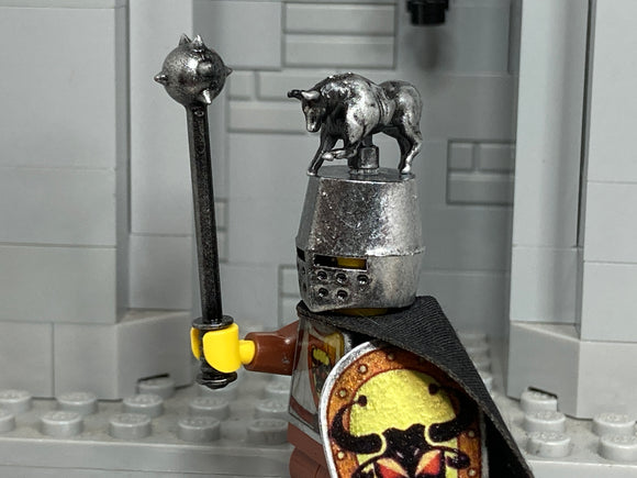 Custom Bull Knight w/Custom Figurine! (Oxidized IRON)