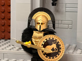Greek Hoplite Warrior w/Custom Corinthian Helm + Plume, Cuirass, Shield, & Javelin!