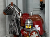Heavy Cavalry Ibelin Crusader w/Trusty Steed! (In Oxidized Iron)