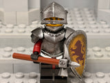 Classic Knight w/Latest custom Warhammer, Kite Shield, + ForgeBrick Sallet & Bevor!