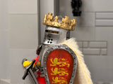 LEGO Lionheart King w/Custom Crown, Excalibur King's Sword, & Wenzel Helm!