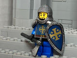 Holy Sepulchre Knight w/Chainmail Coif & Kite Shield + Brickforge Pauldrons!