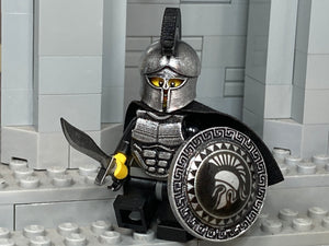 Greek Spartan Warrior w/New Kopis Prototype! (In Antique Silver)