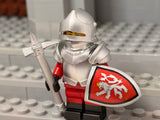 Bohemian Knight w/Forgebrick Sallet + Bevor, and Custom Shield +Warhammer!