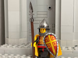 Byzantine Foot Soldier w/Custom Helm, Boar Spear + Kite Shield!