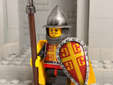 Byzantine Foot Soldier w/Custom Helm, Boar Spear + Kite Shield!