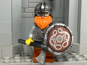 Viking King w/Custom Shield, Torso, & Sword! (in Oxidized Iron)