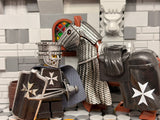 Heavy Cavalry Hospitaller Crusader w/Trusty Steed! (In Oxidized Iron)