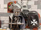 Heavy Cavalry Hospitaller Crusader w/Trusty Steed! (In Oxidized Iron)