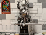 Dark Warlord w/Custom Helm + Dragon Sword! (In Oxidized IRON)