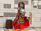 Knight w/Poseable Torso, Custom Helmet, Warhammer and NEW Torso/Shield Heraldy Designs!