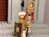 Roman Standard Bearer w/Custom Painted Standard Elements & More! (In Metallic Gold)