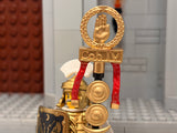 Roman Standard Bearer w/Custom Painted Standard Elements & More! (In Metallic Gold)