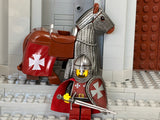 Heavy Cavalry Ibelin Crusader w/Trusty Steed! (In Oxidized Iron)