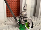 Tournament Knight w/Custom Frogmouth Helm, Dragon Figurine, & Jousting Shield