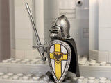 Teutonic Crusader w/Peasant Bricks Crusader Helm + LBA Kite Shield + Sword!
