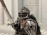 Dark Warlord with Custom Sword, Armor and Shield! (In Oxidized IRON)