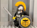 Greek Hoplite w/Custom Corinthian Helm, Plume, Cuirass + Xiphos!