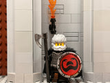 Barbarian Warlord w/Bearded Axe, Lamellar Armor and Custom Shield!