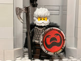 Barbarian Warlord w/Bearded Axe, Lamellar Armor and Custom Shield!