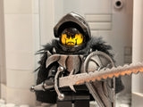 Dark Warlord with Custom Sword, Armor and Shield! (In Oxidized IRON)
