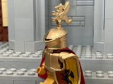 Tournament Knight w/NEW Custom Frogmouth Helm & Dragon Figurine!