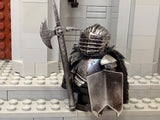 Custom Dark Warlord w/Latest 'Destroyer' Helm & Battle Axe! (In Oxidized IRON)