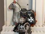 Heavy Cavalry Hospitaller Crusader w/Trusty Steed! (In Oxidized Iron)