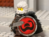 Barbarian Warlord w/Bearded Axe, Lamellar Armor and Custom Shield!