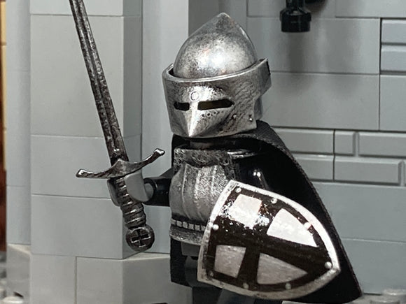 Teutonic Knight w/NEW Custom Armor & Crusader Sword! (in Oxidized Iron)