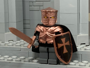 Hospitaller Crusader w/NEW Crusader Helm! (in Metallic Brass)