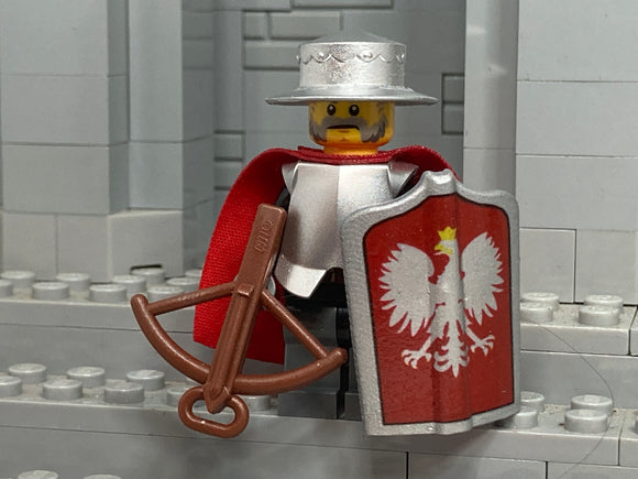 Polish Crossbowman w/NEW WIDE Pavise Shield Prototypes! (Metallic Silver)