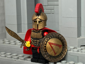 Spartan Hoplite Warrior w/Custom Corinthian Helm, Cuirass, Shield & Kopis