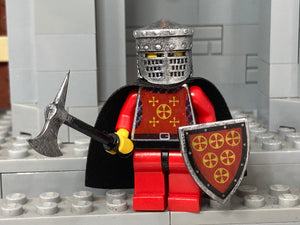 Latin Empire Knight with NEWLY Designed Torso + Shield! (in Oxidized Iron)