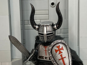 'Winter' Livonian Sword Brethren Crusader Knight (in Oxidized Iron)