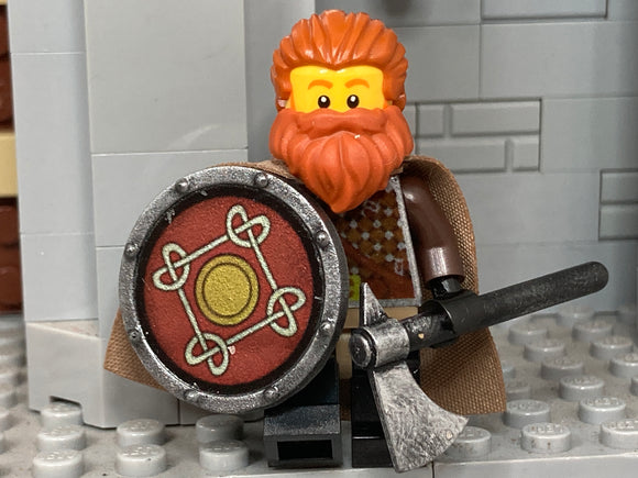 Viking w/Custom Viking Axe &Round Shield! (Oxidized Iron)