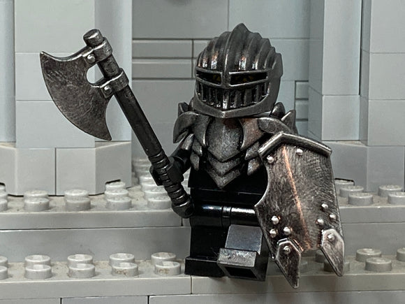 Custom Dark Warlord with Brickwarriors Battle Axe! (In Oxidized IRON)