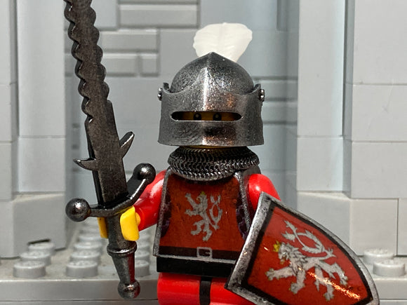 Bohemian Knight with Custom Loong Brick Sallet & LBA Shield and Zweihander!