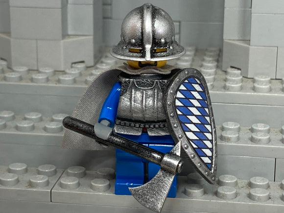 Bavarian Foot Soldier w/Chapel de Fer Kettle Helm, Kite Shield & Armor!