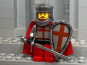 Templar Crusader w/Custom Helm, KIte Shield, & Sword! (in Oxidized Iron)