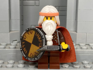 Jarl (Viking Chieftain) w/Seax & Round Shield! (Oxidized Iron)