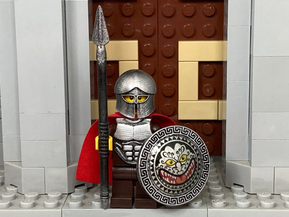 Greek Hoplite w/Custom Corinthian Helm, Shield, Javelin & Cuirass!