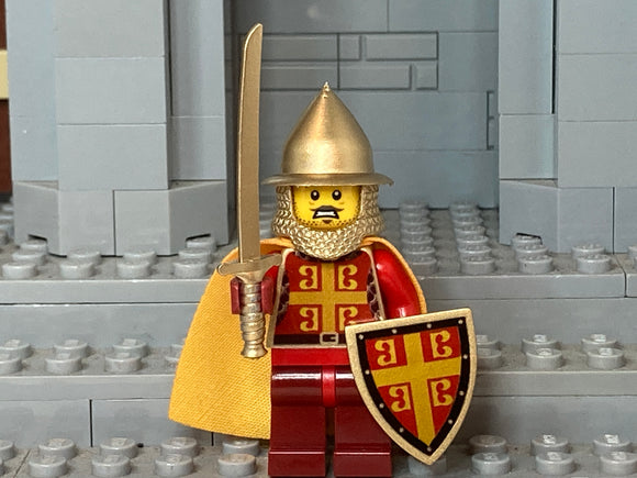Byzantine Soldier w/NEW Custom Helm, PARAMERION Sword, Hauberk +Pavise!