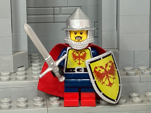 Serbian Man at Arms w/Custom Kettle Helm (in Metallic Silver)