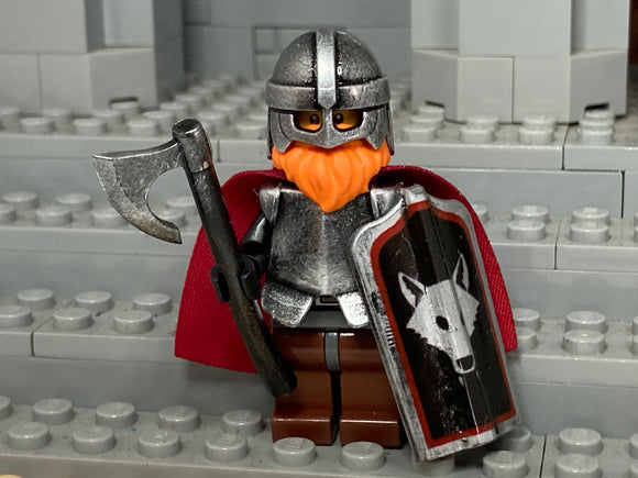 Wolfpack Raider w/Custom Pavise Shield Design! (In Oxidized Iron)