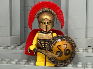 Greek "Winter" Hoplite w/Custom Corinthian Helm + Plume, Shield, Cuirass, & Kopis!