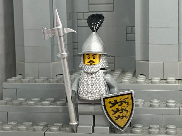 Swabian Foot Soldier w/Custom Helm, Hauberk, Feather Plume